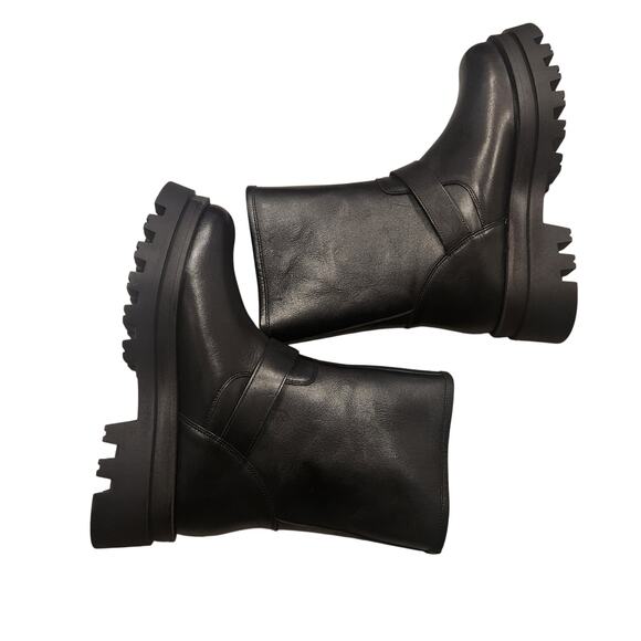 NEW Anthropologie Maeve Pilcro black moto boots size 9 - Picture 5 of 7